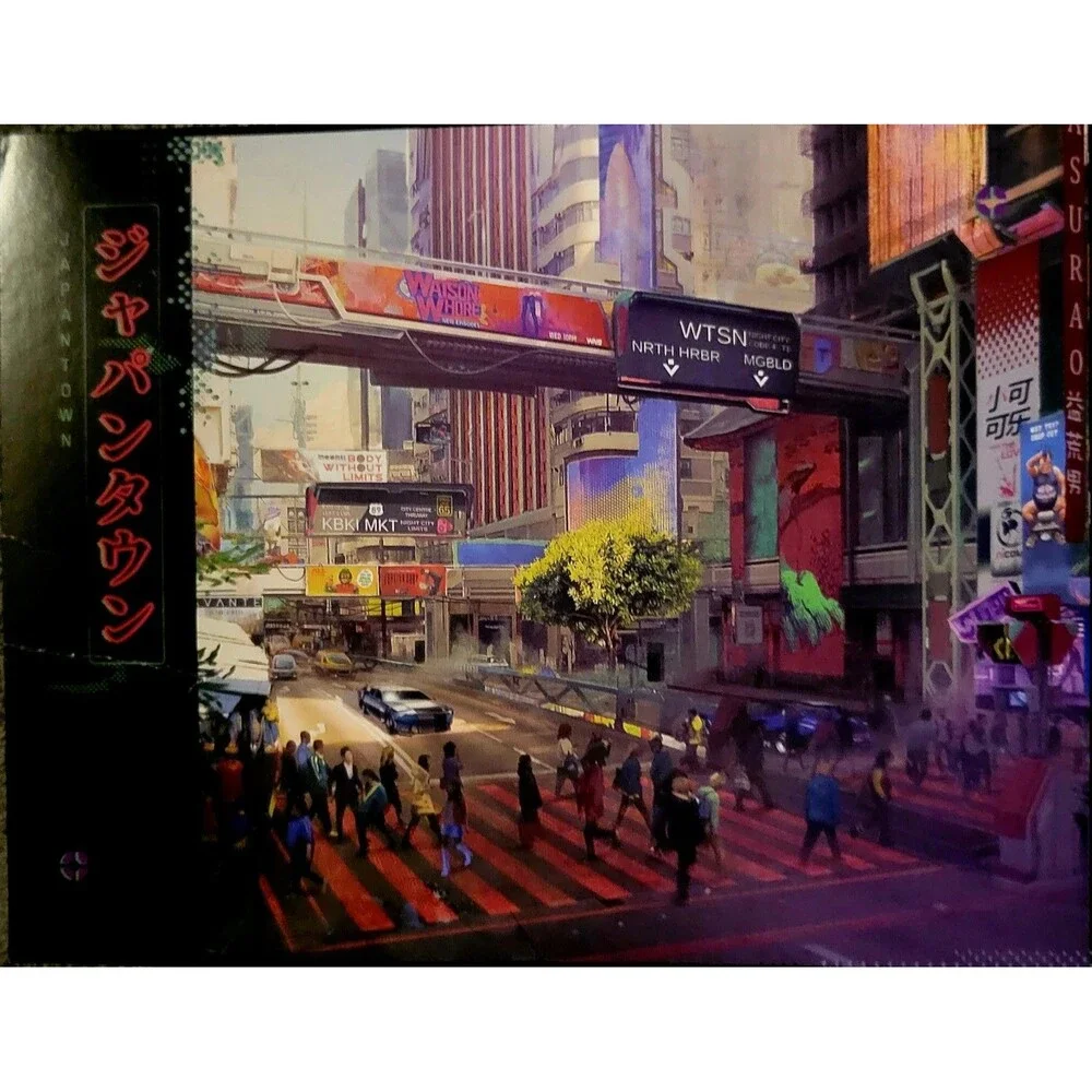 CYBERPUNK 2077 DAY ONE (Xbox One) CIB Inserts Map Postcards Stickers Compendium